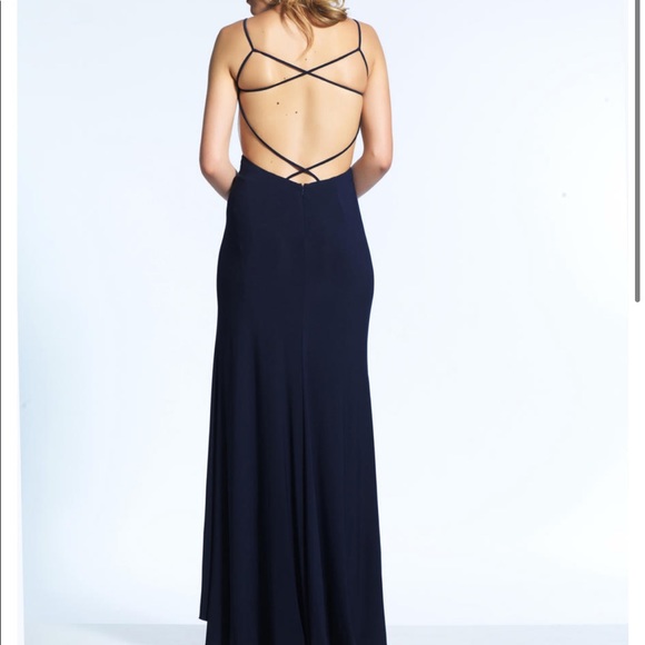 Navy formal/prom dress - Picture 2 of 6